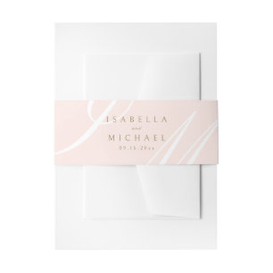 Bandeau De Faire-part Mariage Classique Élégant Calligraphie Monogramme