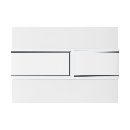 Bandeau De Faire-part Mariage classique et simple et élégant (Dos exemple)