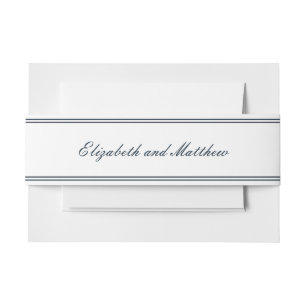 Bandeau De Faire-part Mariage classique et simple et élégant