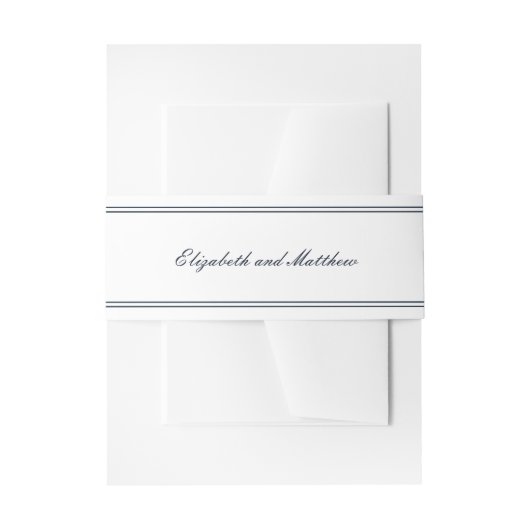 Bandeau De Faire-part Mariage classique et simple et élégant (Devant example)