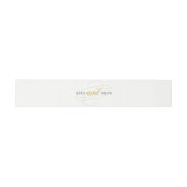 Bandeau De Faire-part Mariage classique glamour Faux Gold (Plat)