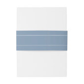Bandeau De Faire-part Mariage classique simple Dusty Blue (Dos Example)