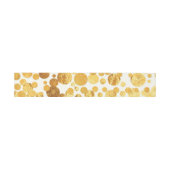 Bandeau De Faire-part Mariage Confetti Gold Foil (Plat)