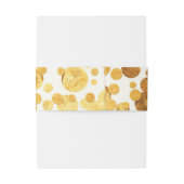 Bandeau De Faire-part Mariage Confetti Gold Foil (Dos Example)