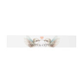 Bandeau De Faire-part Mariage Couple Hummingbird Invitation Belly Band (Plat)