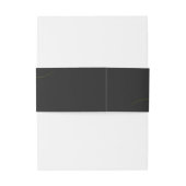 Bandeau De Faire-part Mariage Cyber Lime Jet Black Basic Suite (Dos Example)