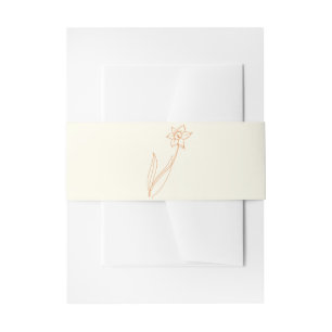 Bandeau De Faire-part Mariage Daffodil Belly Band