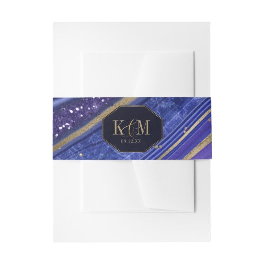 Bandeau De Faire-part Mariage d'âge Abstrait, minuit ID827 (Devant example)