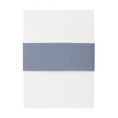Bandeau De Faire-part Mariage d'Ancres nautiques simple | Dusty Blue (Dos Example)