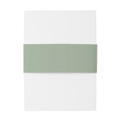 Bandeau De Faire-part Mariage d'Ancres nautiques simple | Sage Green (Dos Example)