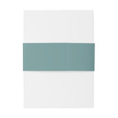 Bandeau De Faire-part Mariage d'Ancres nautiques simple | TURQUOISE (Dos Example)