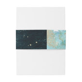 Bandeau De Faire-part Mariage d'aquarelle céleste Abstrait (Dos Example)