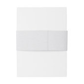 Bandeau De Faire-part Mariage d'aquarelle classique moderne (Dos Example)