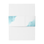 Bandeau De Faire-part Mariage d'aquarelle de plage (Dos Example)