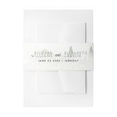 Bandeau De Faire-part Mariage d'aquarelle fleur sauvage Mountain (Devant example)