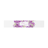 Bandeau De Faire-part Mariage d'aquarelle fleurie stock violet (Plat)