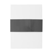Bandeau De Faire-part Mariage d'aquarelle gris charbon (Dos Example)