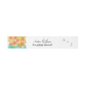 Bandeau De Faire-part Mariage d'aquarelle Monogram Gouache (Plat)