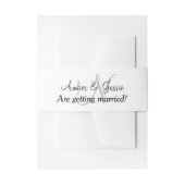 Bandeau De Faire-part Mariage d'aquarelle Monogram Gouache (Devant example)