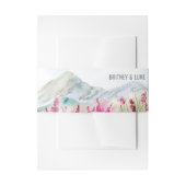 Bandeau De Faire-part Mariage d'aquarelle Mountain Meadow (Devant example)