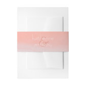 Bandeau De Faire-part mariage d'aquarelle rose (Devant example)