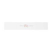 Bandeau De Faire-part Mariage d'aquarelle rose floral (Plat)