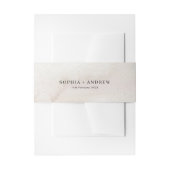 Bandeau De Faire-part Mariage d'aquarelle rustique rétro (Devant example)