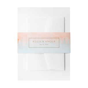 Bandeau De Faire-part Mariage d'aquarelle Sunset été