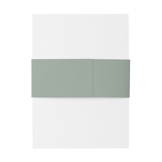Bandeau De Faire-part Mariage d'aquarelle vert gris blanc Invitat (Dos Example)