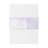 Bandeau De Faire-part Mariage d'aquarelle violet de lavande moderne (Dos Example)