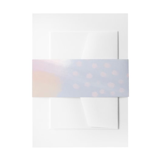 Bandeau De Faire-part Mariage d'art Abstrait bleu original (Devant example)