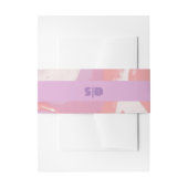 Bandeau De Faire-part Mariage d'art Abstrait Pink Pastel (Devant example)
