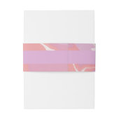 Bandeau De Faire-part Mariage d'art Abstrait Pink Pastel (Dos Example)