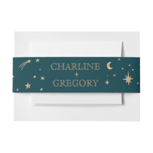 Bandeau De Faire-part Mariage d'astronomie de la Lune