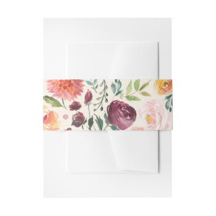 Bandeau De Faire-part Mariage de automne de fleurs d'automne vintage