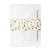 Bandeau De Faire-part Mariage de automne Feuille de l'arbre forestier d' (Devant example)