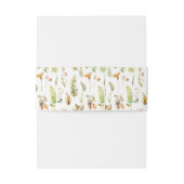 Bandeau De Faire-part Mariage de automne Feuille de l'arbre forestier d' (Dos Example)