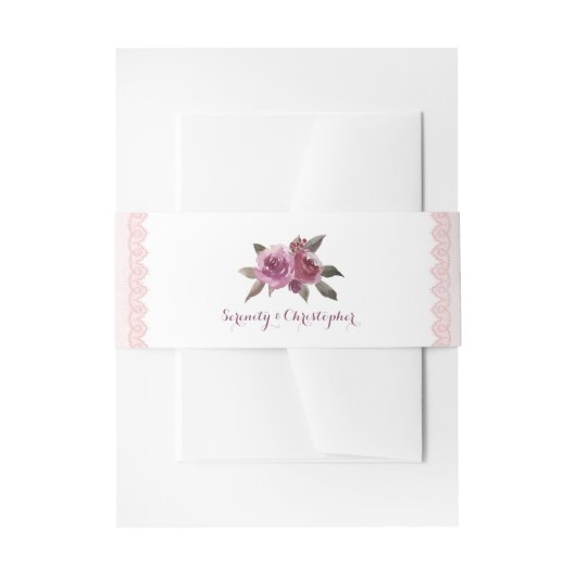 Bandeau De Faire-part Mariage de automne floral rustique aquarelle (Devant example)