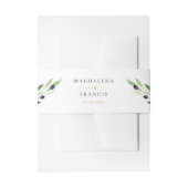 Bandeau De Faire-part mariage de branche d'olivier (Devant example)