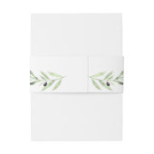 Bandeau De Faire-part mariage de branche d'olivier (Dos Example)