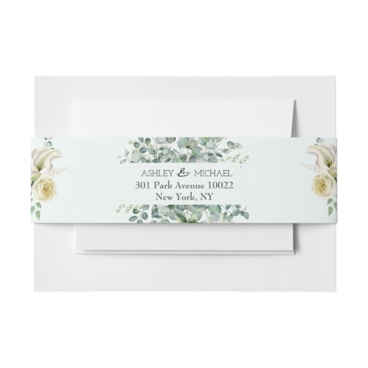 Bandeau De Faire-part Mariage de cadre végétal végétal Eucalyptus (Devant Example)