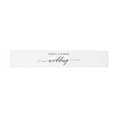 Bandeau De Faire-part Mariage de calligraphie moderne et élégant (Plat)