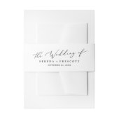 Bandeau De Faire-part Mariage de calligraphie noir délicat (Devant example)