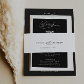 Bandeau De Faire-part Mariage de calligraphie romantique