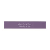 Bandeau De Faire-part Mariage de calligraphie simple violet (Plat)