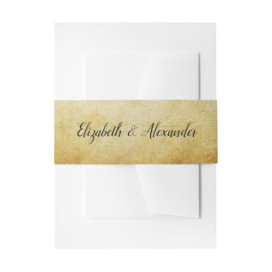 Bandeau De Faire-part Mariage de calligraphie vintage Parchemin