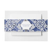 Bandeau De Faire-part Mariage de carreaux portugais rustiques (Devant Example)