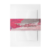 Bandeau De Faire-part Mariage de charme pourpre (Devant example)