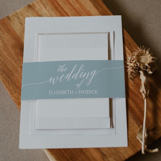 Bandeau De Faire-part Mariage de coordonnées Aqua Beach