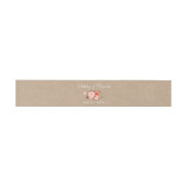 Bandeau De Faire-part Mariage de corail floral Kraft (Plat)